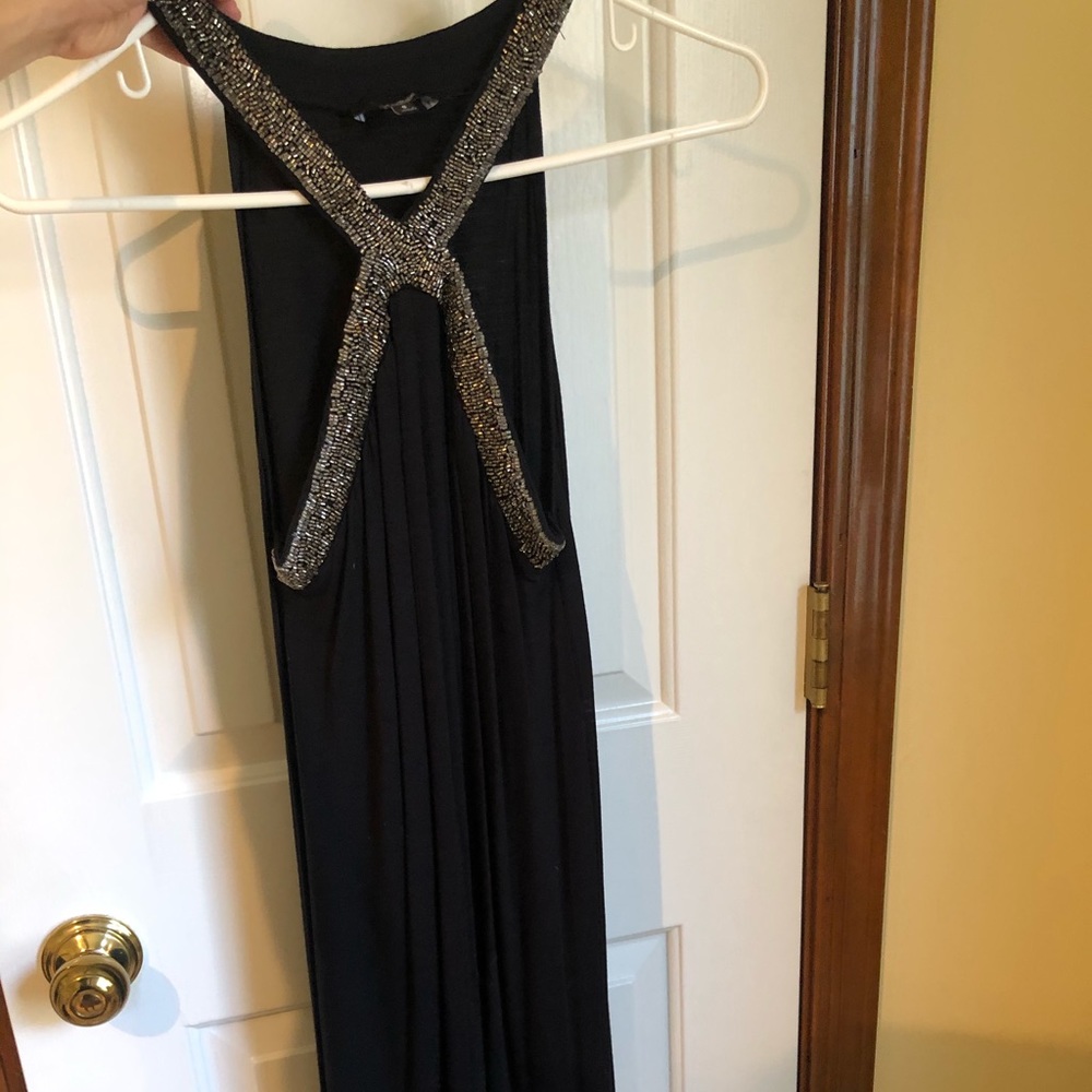 Black beaded Express dress
